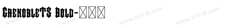 GrenobleTS Bold字体转换 GrenobleTS Bold字体转换